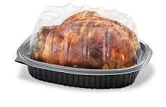 Picture of Microwavable Plastic Chicken Roaster Containers With Lids(100set/cs) USA