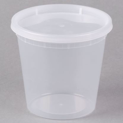 Deli Containers with Lids Set for Food To Go Soup Container 8 oz